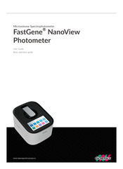 Nippon Genetics FastGene NanoView Photometer User Manual