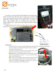 Setma E06FO100001 Manual