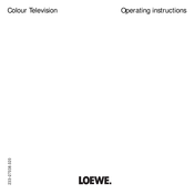 Loewe 57409.70 Operating Instructions Manual