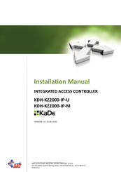 AAT KaDe KDH-KZ2000-IP-U Installation Manual