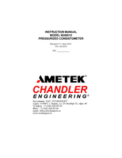 Ametek Chandler Engineering 8040D10 Instruction Manual