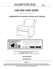 HAMPTON BAY CAMBRIDGE 517148B Use And Care Manual
