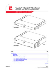 ADC TrueNet 2U Installation And Cable Routing Instructions