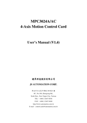 JS Automation MPC3024A User Manual