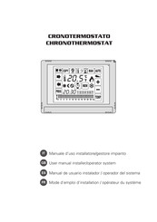 emmeti CHRONOTHERMOSTAT User Manual Installer/Operator System