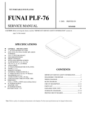 FUNAI PLF-76 Service Manual