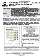 Husky 31748 Installation Instructions Manual