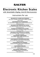 Salter SL2015-1 Instructions For Use Manual