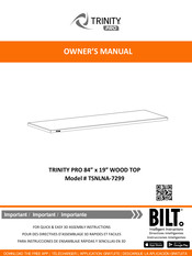 Bilt TRINITY PRO TSNLNA-7299 Owner's Manual