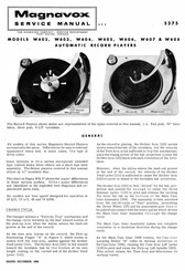 Magnavox W607 Service Manual