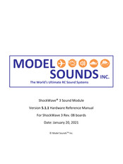 MODEL SOUNDS ShockWave 3 Hardware Reference Manual