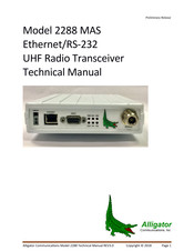 Alligator 2888E Technical Manual