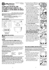 Utilitech GU4018-WH-I Manual
