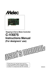 Melec C-VX875 Instruction Manual