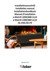 Faber e-MatriX 1050/400 I Installation Manual