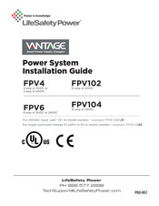 LifeSafety Power FlexPower Vantage FPV6-C8E1/E Installation Manual