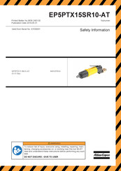 Atlas Copco EP5PTX15SR10-AT Safety Information Manual