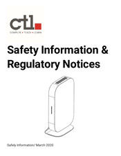 Quanta Computer ctl GQE100 Safety Information & Regulatory Notices