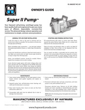 Hayward SP-3000 Series Owner's Manual