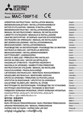 Mitsubishi Electric Plasma Quad Connect Mac 100ft E Manuals Manualslib