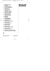 EINHELL 4181411 Operating Instructions Manual