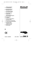 EINHELL LE-WS 230/3 Operating Instructions Manual