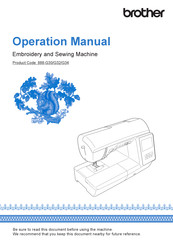 Brother 888-G32 Operation Manual