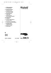 EINHELL Bavaria BWS 230/5 Operating Instructions Manual