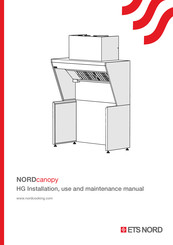 ETS NORDcanopy Instructions For Installation, Use And Maintenance Manual