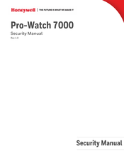 Honeywell Pro-Watch 7000 Security Manual