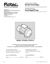 Flotec FP4505 Owner's Manual