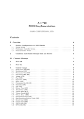 Casio AP-710 Manual