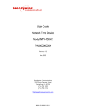 Brandywine NTV-100XX User Manual
