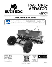 Alamo Bush Hog PA10 Operator's Manual