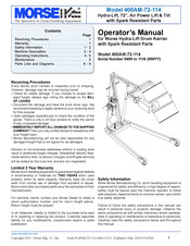 morse 400AM-72-114 Operator's Manual
