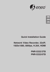 Eneo PNR-5332/3TB Quick Installation Manual