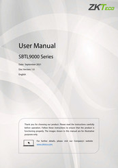 Zkteco SBTL9000 Series User Manual