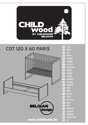 Childhome Belgium CHILD WOOD PARIS B120PDO Manual