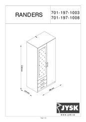 Jysk RANDERS 701-197-1008 Assembly Instructions Manual