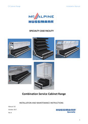 Hussmann CSD13-6DE-1W Installation And Maintenance Instructions Manual