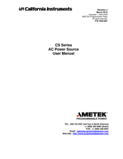 Ametek 9000CS/2 User Manual