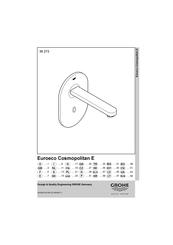 Grohe EUROSMART COSMOPOLITAN E 36 336 Manual