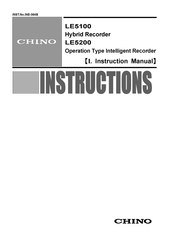 Chino LE5200 Instruction Manual