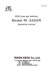Riken Keiki RI-2000R Operating Manual