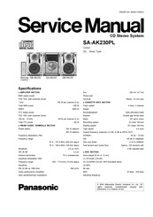 Panasonic SA-AK230PL Service Manual