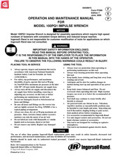 Ingersoll-Rand 100PQ1 Operation And Maintenance Manual