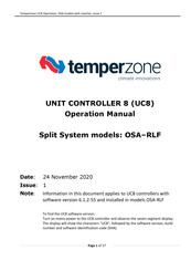 TemperZone UC8 Operation Manual