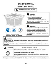 Sunjoy Fant L-DN1308SCO Owner's Manual