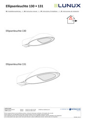 Lunux Ellipsenleuchte 131 Instruction Manual