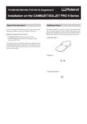 Roland CJ-540 Installation Manual